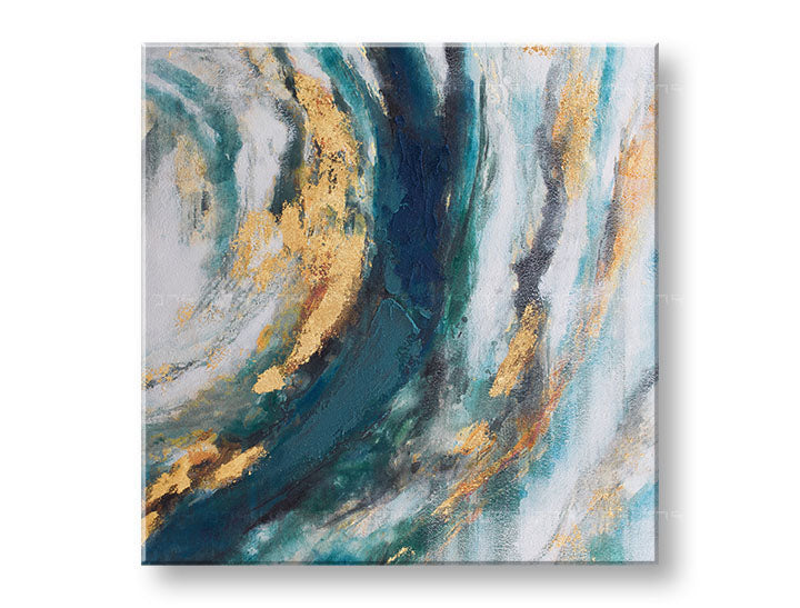 Quadro dipinto a mano per parete ASTRATTO 70x70 cm – prospettiva 3D della tela su cornice in legno | 100 % originale | acrilico su tela ARTMIE | Papilora.sk