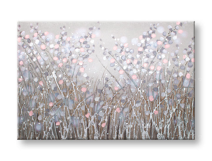 Quadro dipinto a mano per parete FIORI 90x60 cm – prospettiva 3D su tela su cornice di legno | 100% originale | acrilico su tela ARTMIE | Papilora.sk