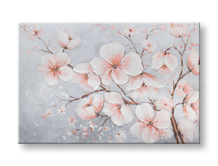 Quadro dipinto a mano per parete FIORI 90x60 cm – prospettiva 3D su telaio in legno | 100% originale | acrilico su tela ARTMIE | Papilora.sk