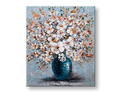 Quadro murale dipinto FIORI 1 parte CFAFL019 - 60x70 cm