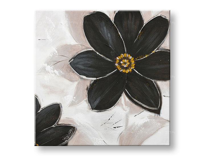 Quadro dipinto a mano per parete FIORI 70x70 cm – prospettiva 3D su tela su cornice di legno | 100% originale | acrilico su tela ARTMIE | Papilora.sk