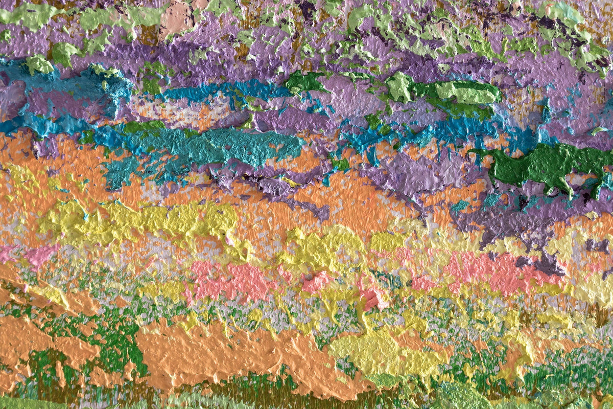 Quadro murale dipinto LANDSCAPE 1 parte CFALN002 - 70x70 cm