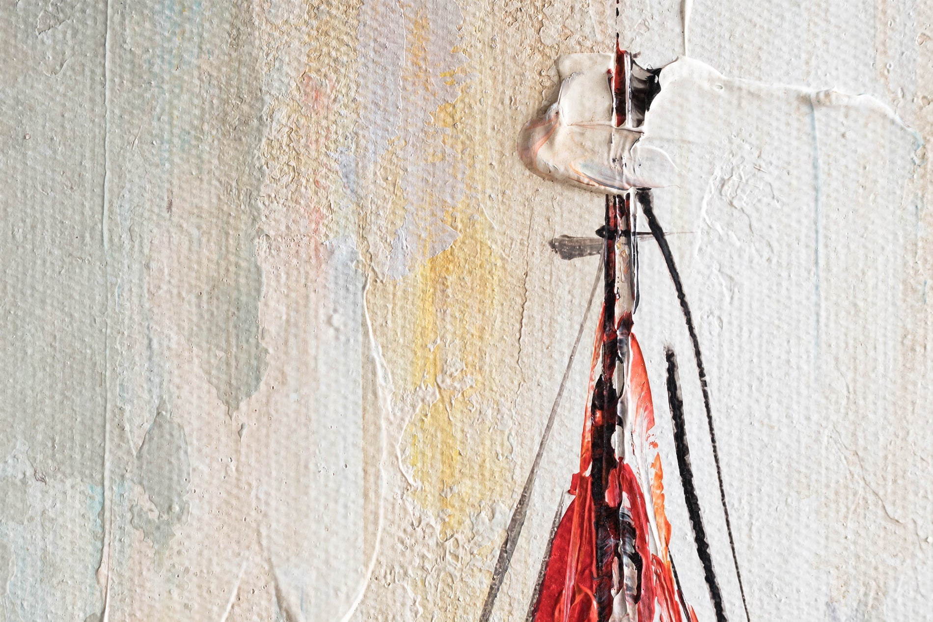 Quadro dipinto a mano per parete NAVI 70x50 cm – Prospettiva 3D su telaio in legno | 100% originale | acrilico su tela ARTMIE | Papilora.sk