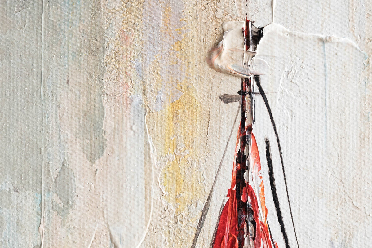 Quadro dipinto a mano per parete NAVI 70x50 cm – Prospettiva 3D su telaio in legno | 100% originale | acrilico su tela ARTMIE | Papilora.sk
