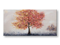 Quadro dipinto a mano per parete ALBERI 100x50 cm – prospettiva 3D su telaio in legno | 100% originale | acrilico su tela ARTMIE | Papilora.sk