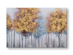 Quadro dipinto a mano per parete ALBERI 90x60 cm – prospettiva 3D su tela su cornice in legno | 100% originale | acrilico su tela ARTMIE | Papilora.sk