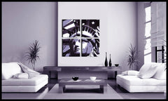 Quadro POP Art dipinto a mano Statua della Libertà 4 pezzi fs