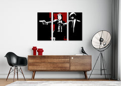 Quadro POP Art stampato Pulp Fiction 3 parti pulp5