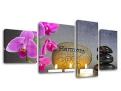Quadro su tela 4 pezzi FENG SHUI - immagine 2