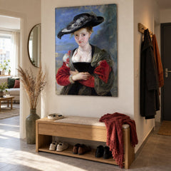Quadro su tela Cappello di paglia – Peter Paul Rubens nell'ingresso