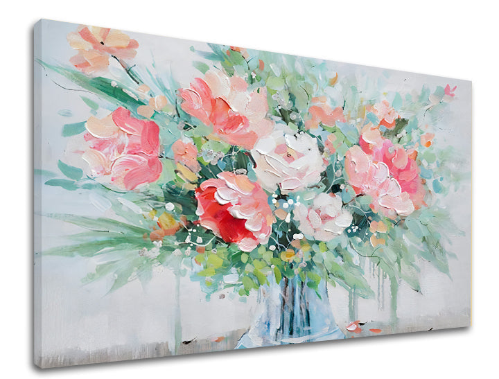 Quadro su tela FIORI NEL VASO Sconto 40 %