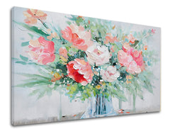 Quadro su tela FIORI NEL VASO Sconto 40 %