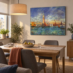 Quadro su tela Il Palazzo Ducale a Venezia – Pierre-Auguste Renoir in sala da pranzo