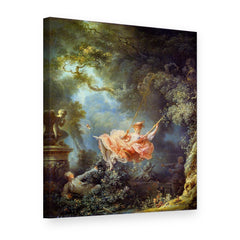 Quadro su tela L'altalena – Jean-Honoré Fragonard, vista 3D