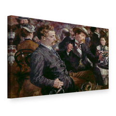 Quadro su tela Nel giardino della birra – Adolph Menzel, vista 3D