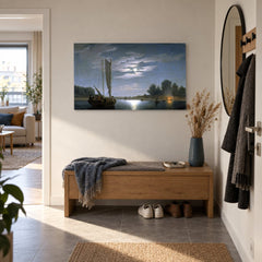 Quadro su tela Pescatori in mare – Fitz Henry Lane nell'ingresso