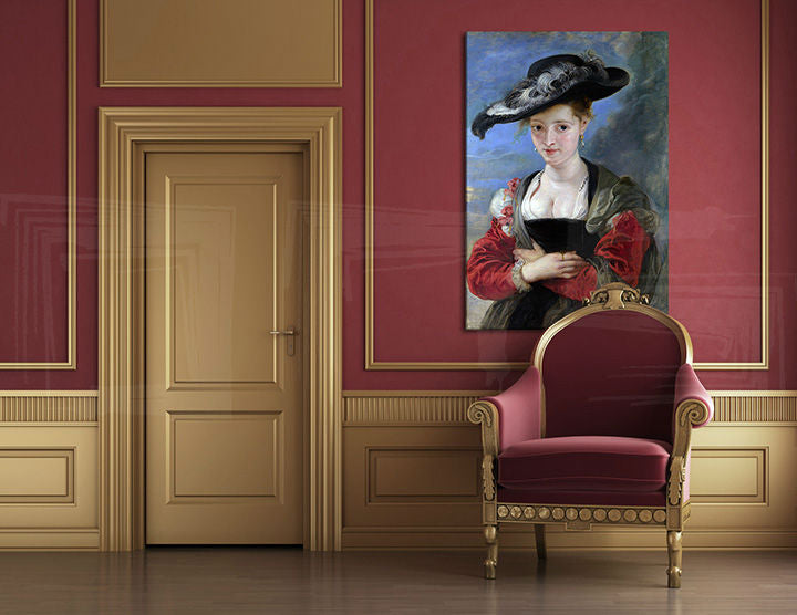 Dipinto su tela IL CAPPELLO DI PAGLIA – Peter Paul Rubens | varie dimensioni