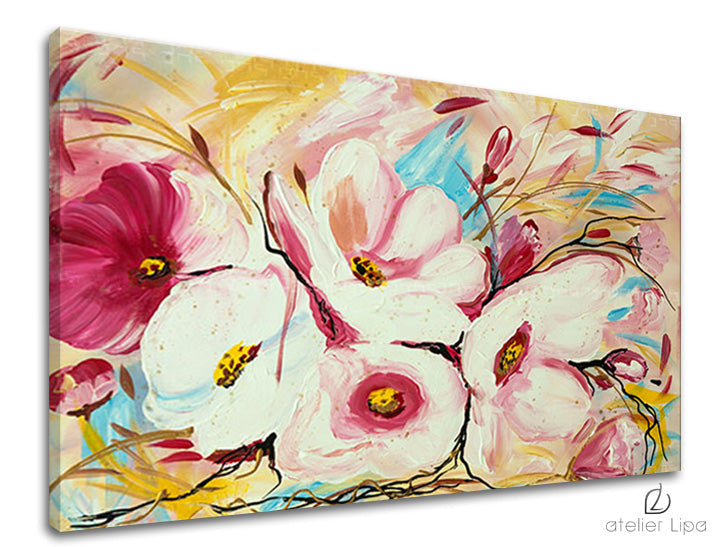Riproduzione d'autore su tela FIORI