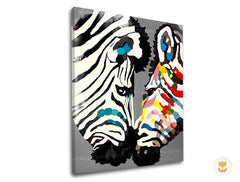 Riproduzione d'autore su tela ZEBRA