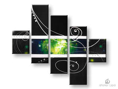 Riproduzione su tela dell'autore ABSTRACT