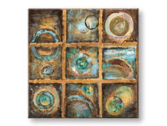 Quadro murale dipinto ABSTRAKT 1 parte CFAAB004 - 70x70 cm