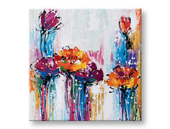 Quadro murale dipinto ABSTRAKT 1 parte CFAAB015 - 60x60 cm