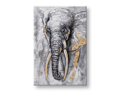 Quadro murale dipinto SLON 1 parte CFAAN010 - 40x60 cm