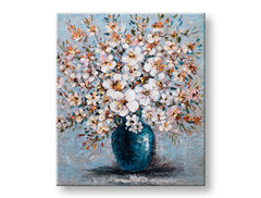 Quadro murale dipinto FIORI 1 parte CFAFL019 - 60x70 cm