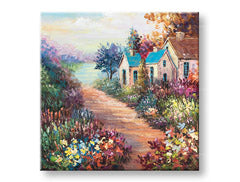 Quadro murale dipinto LANDSCAPE 1 parte CFALN003 - 70x70 cm