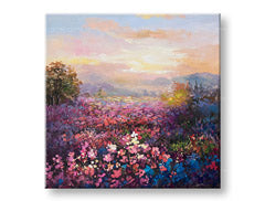 Quadro murale dipinto LANDSCAPE 1 parte CFALN018 - 70x70 cm