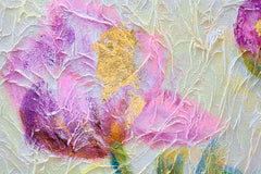 Quadro murale dipinto FIORI 1 parte