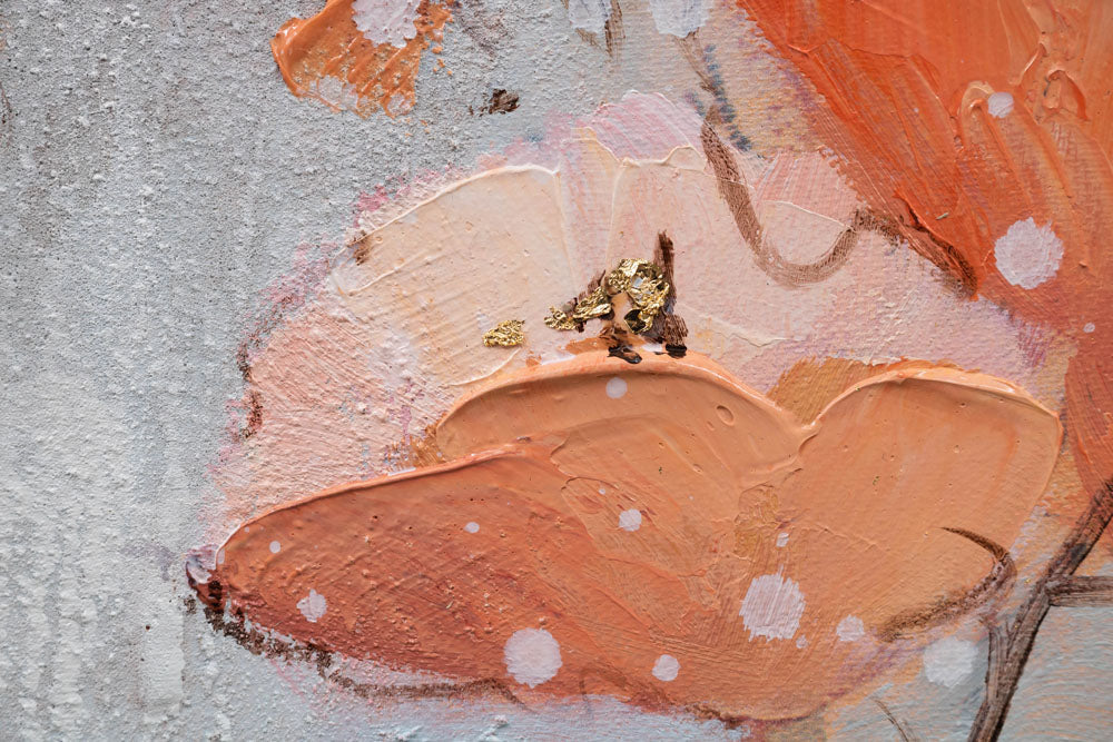 Quadro murale dipinto FIORI IN VASO 1 pezzo - immagine 4