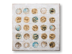 Quadro murale dipinto ABSTRAKT 1 parte CWFAB022 - 100x100 cm