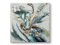 Quadro murale dipinto ABSTRAKT 1 parte CWFAB035 - 100x100 cm