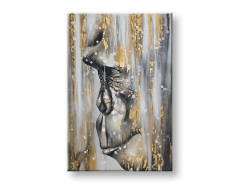 Quadro murale dipinto GORILA 1 parte CWFAN081 - 80x120 cm