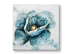 Quadro murale dipinto FIORI 1 parte CWFFL028 - 50x50 cm