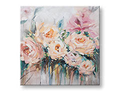 Quadro murale dipinto FIORI 1 parte CWFFL037 - 100x100 cm