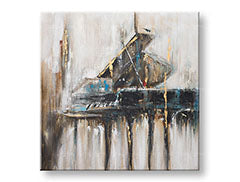 Pittura murale dipinta ABSTRAKT 1 parte CWFIN034 - 100x100 cm