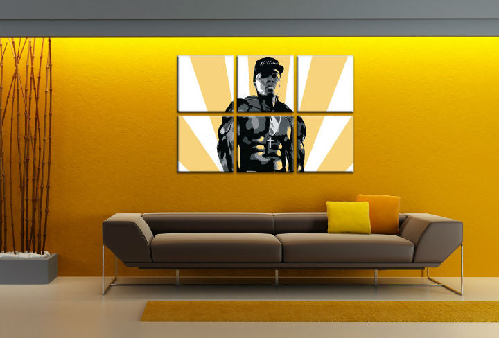 Quadro POP Art dipinto a mano 50 centesimi 6 pezzi 50 centesimi - immagine 2