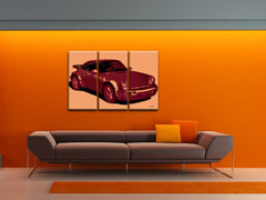 Quadro POP Art dipinto a mano PORSCHE 911 | varie dimensioni
