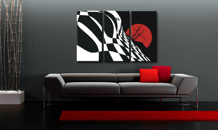 Quadro POP Art dipinto a mano Scacchiera astratta | varie dimensioni