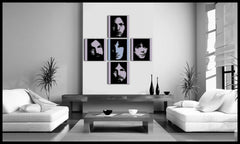 Quadro POP Art dipinto a mano Pink Floyd set da 4 pezzi | varie misure