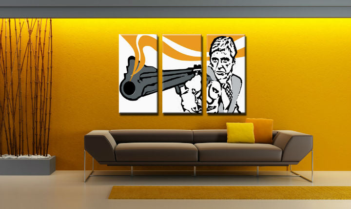 Dipinto a mano POP Art AL PACINO 3 pezzi al7