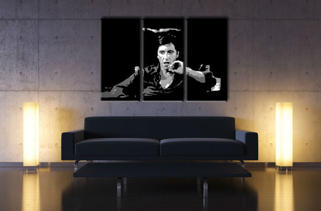 Dipinto a mano POP Art AL PACINO 3 pezzi