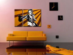 Quadro POP Art dipinto a mano di Clint Eastwood | varie dimensioni