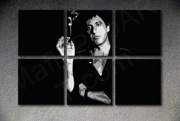 Scarface - AL PACINO 6 pezzi POP ART wall art