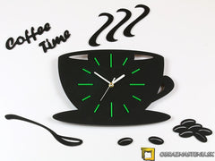 Orologio da parete moderno in raso verde