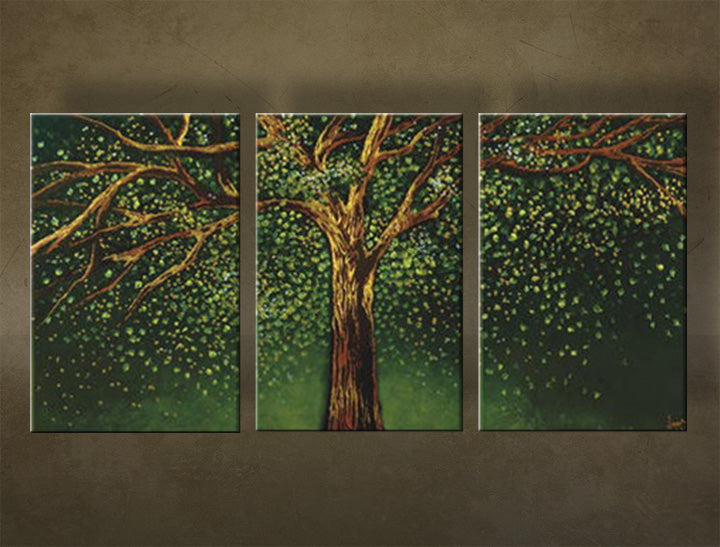 Quadro dipinto a mano TREE 3 pannelli NU0029E3 | varie misure