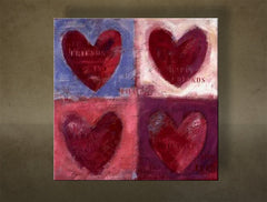 Quadro dipinto a mano LOVE NU0003E1 | varie misure