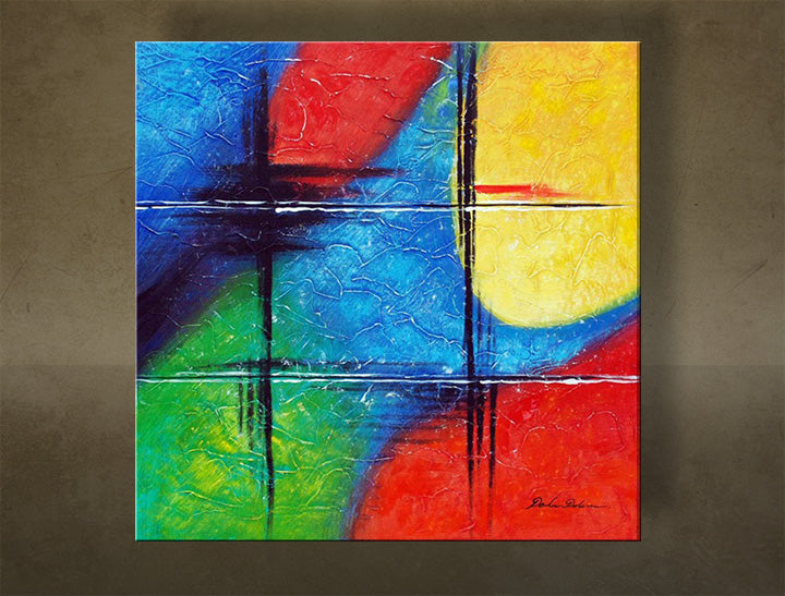 Quadro dipinto su muro ABSTRACT NU0008E1 | varie misure
